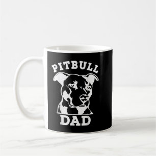 Pit Bull Pappa T-Shirt (pitbull T-shirt, pitbull o Kaffemugg