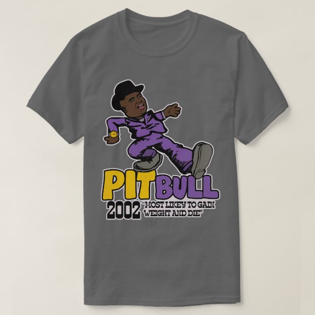 Pit Bull Playa Haters Boll Pimp Walk T Shirt (Design framsida)