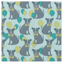 Pit Bull Puppy Hund Wearing Glass with Balloy Tyg