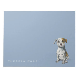 Pit Bull Puppy Sketch Teckning   Lägg till ditt na Anteckningsblock