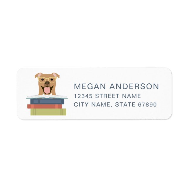 Pit Bull Returadressetiketter Returadress Etikett (Framsidan)