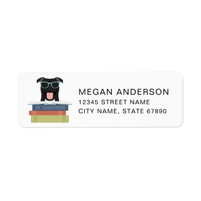 Pit Bull Returadressetiketter Returadress Etikett (Framsidan)
