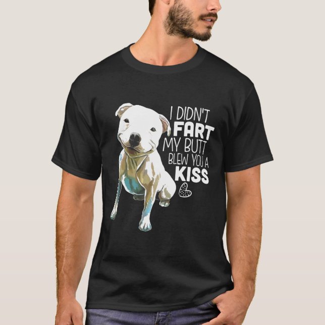 Pit Bull Shirt Rolig hund Älskare Gift T Shirt (Framsida)