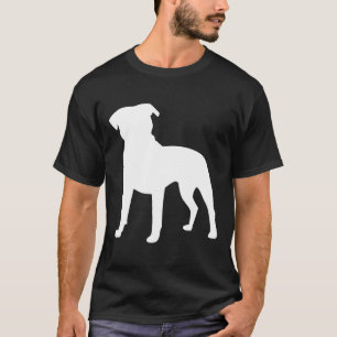 Pit Bull Silhouette Shirt Funny Cute Hundägare Bre T Shirt