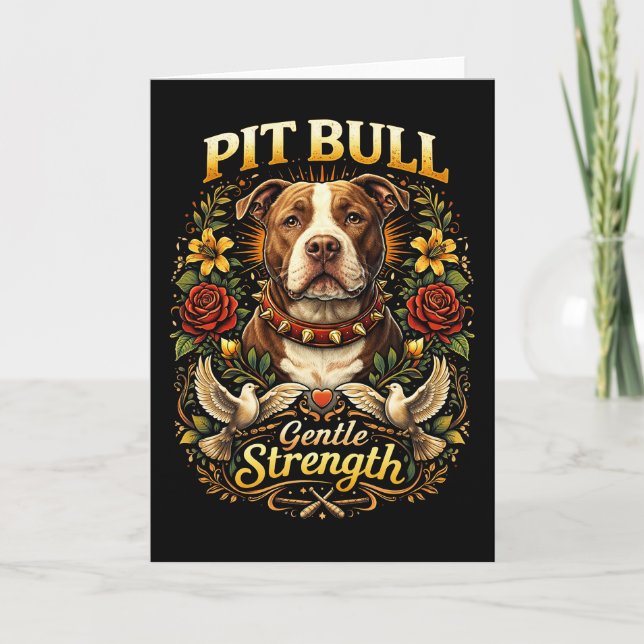 Pit Bull: Skön styrka Helgkort (Framsida)