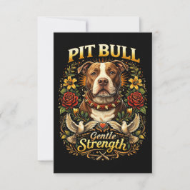 Pit Bull: Skön styrka Tack Kort