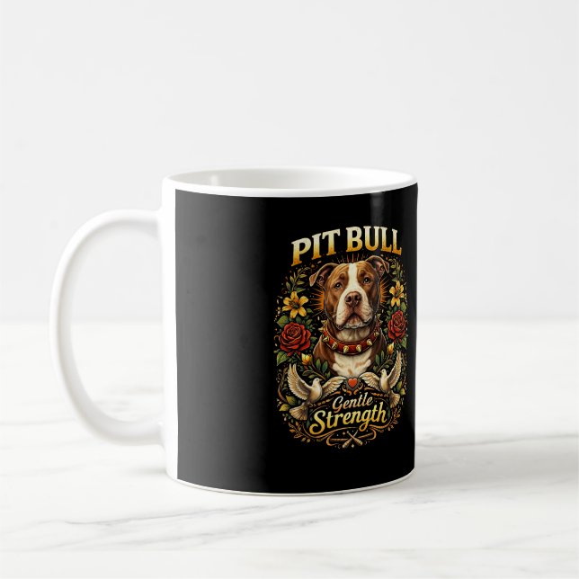 Pit Bull: Sköna Styrka Kaffemugg (Vänster)