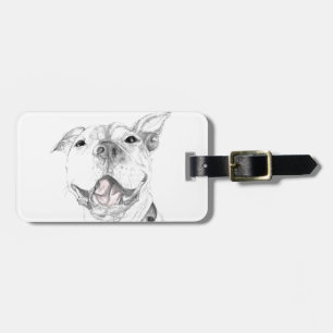 Pit Bull Smile Bagagebricka