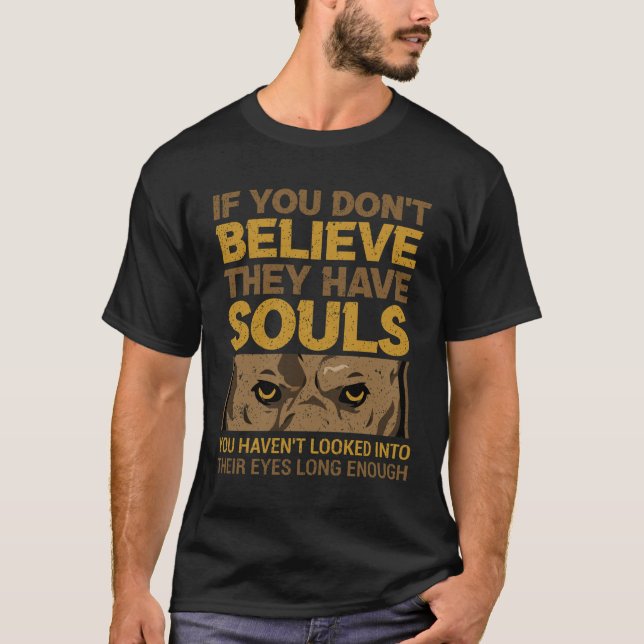 Pit Bull Souls Rolig hund gift Pit Älskare T Shirt (Framsida)