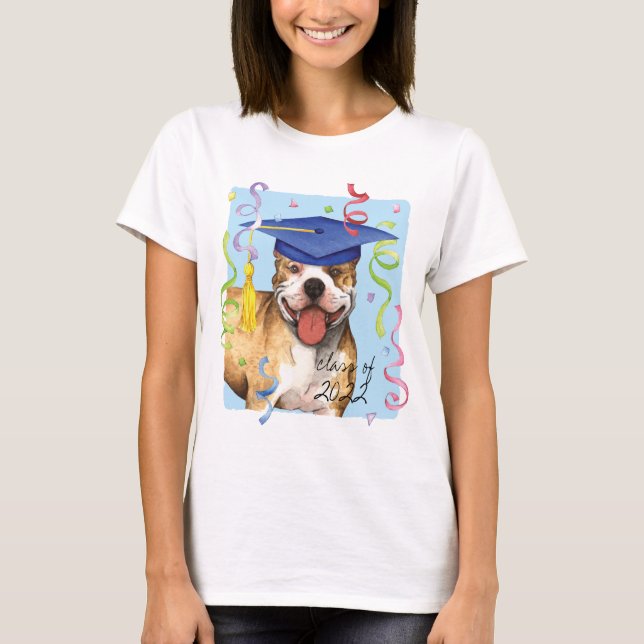 Pit Bull Student T-Shirt (Framsida)