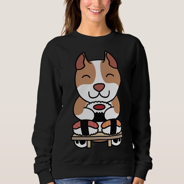 Pit Bull Sushi T Shirt (Framsida)