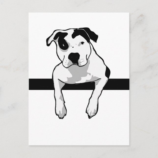 Pit Bull T-Bone Graphic Vykort (Framsida)