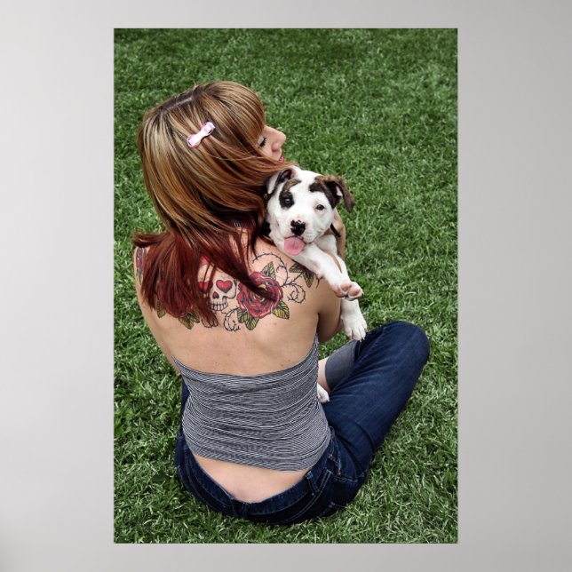 Pit Bull T-Bone Lucky Puppy Poster (Framsidan)