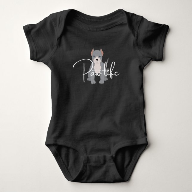 Pit bull T-Shirt Baby Bodykostym (Framsida)