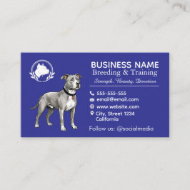 Pit Bull Terrier Kennel & Uppfödare Professionell Visitkort