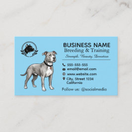 Pit Bull Terrier Kennel & Uppfödare Professionell Visitkort