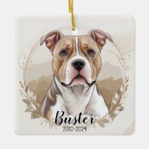 Pit Bull Terrier Passing Ornament jul Gift