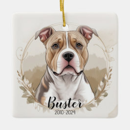 Pit Bull Terrier Passing Ornament jul Gift