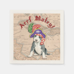 Pit Bull Terrier Pirat Pappersservett