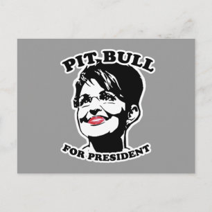 Pit Bull till ordförande Vykort