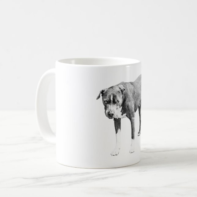 Pit Bull Winter Morgon Mugg (Framsida vänster)