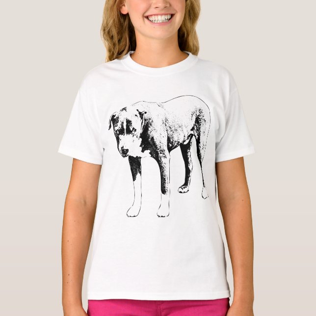 Pit Bull Winter Watch T Shirt (Framsida)