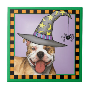 Pit Bull Witch Kakelplatta