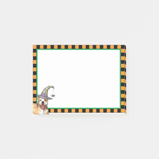 Pit Bull Witch Post-it Block (Framsida)