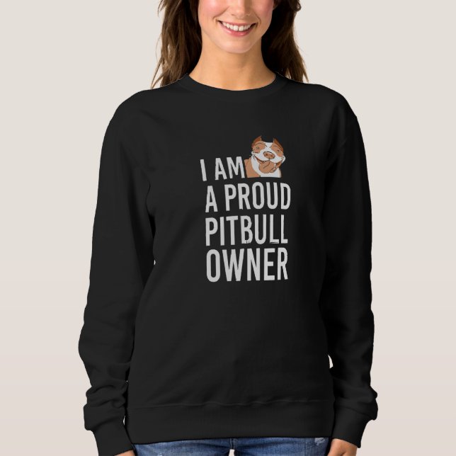 Pit Bull Women Pitbull Cute Hund T Shirt (Framsida)