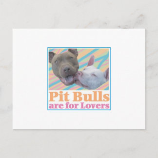 Pit Bulls är för vykort för Älskare