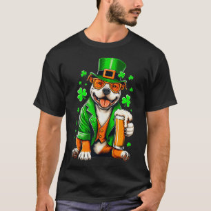 Pit Bulls Costume Saint Paddys Day för Älskare Hun T Shirt