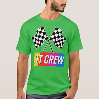 Pit Crew Colorful T Shirt