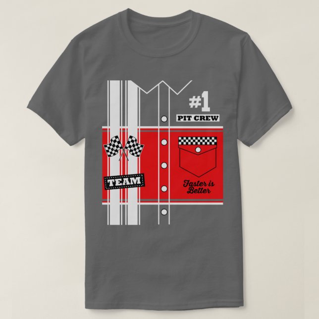 Pit Crew Costume T Shirt (Design framsida)