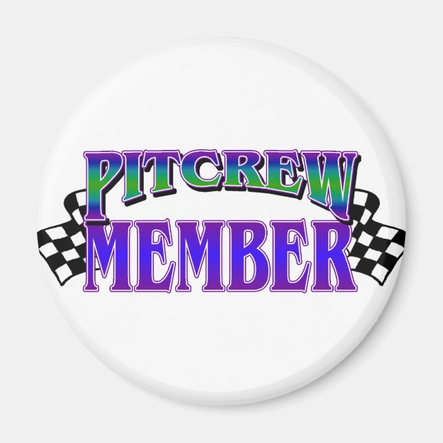 Pit Crew Member Magnet (Framsidan)