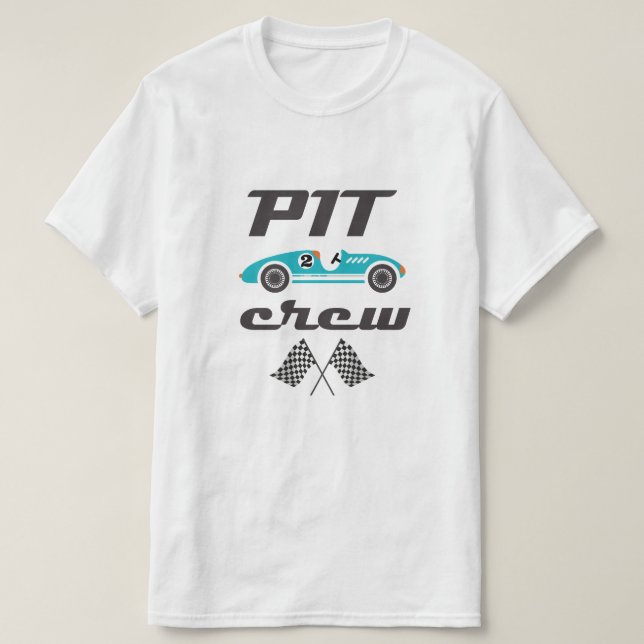 Pit Crew Shirt, Birthday Car Shirt, Birthday Boy T Shirt (Design framsida)