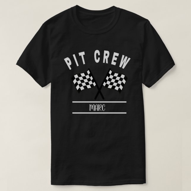 Pit Crew Shirt, Family Matching Shirt och baby T Shirt (Design framsida)