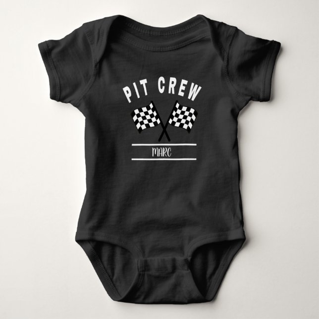 Pit Crew Shirt, Family Matching Shirt och baby T Shirt (Framsida)