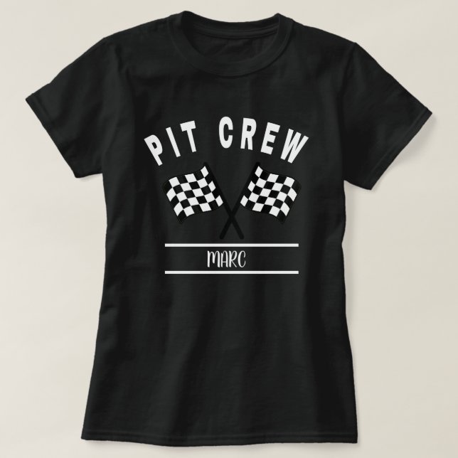 Pit Crew Shirt, Family Matching Shirt och baby T Shirt (Design framsida)