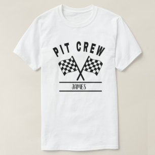 Pit Crew Tröja, Matchande familjetröja och baby T Shirt