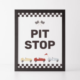 Pit Lagrar, skriv två snabbbilsdagar i Tävling Poster