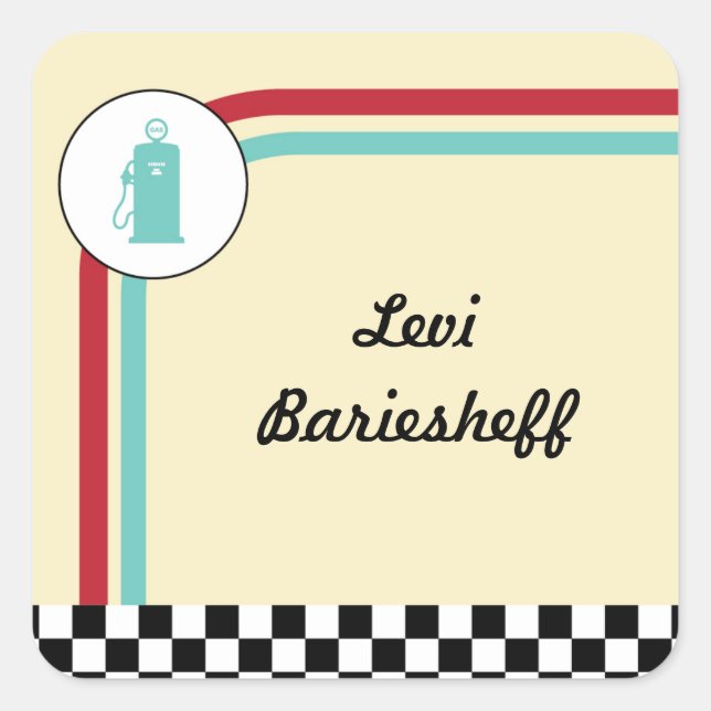 Pit Lane 3-tums etikett (Framsida)