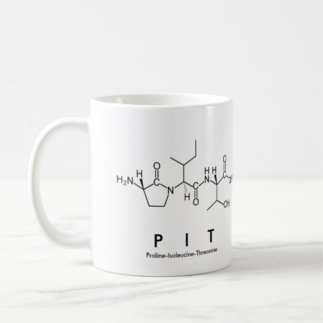 Pit peptide namn mugg (Vänster)