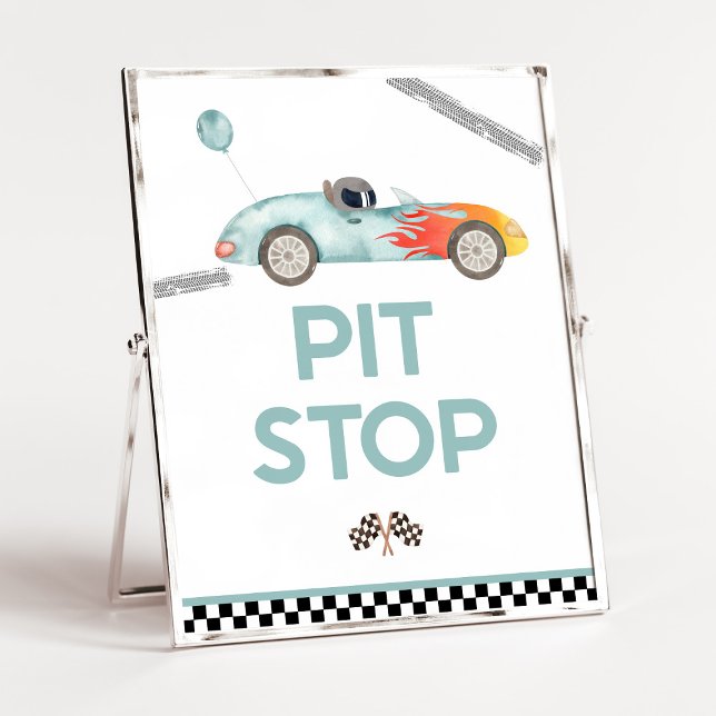 Pit Stop Tävling Födelsedagsfest-signatur Poster (Skapare uppladdad)