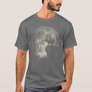 Pit-tjur och Måne Halloween T Shirt