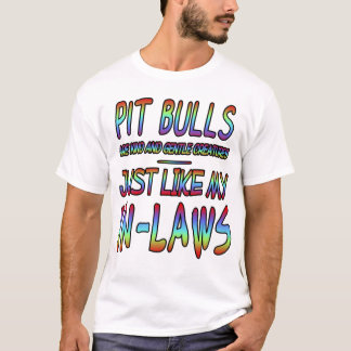 Pit-tjurar är vänliga och trevliga varelser t-shirt