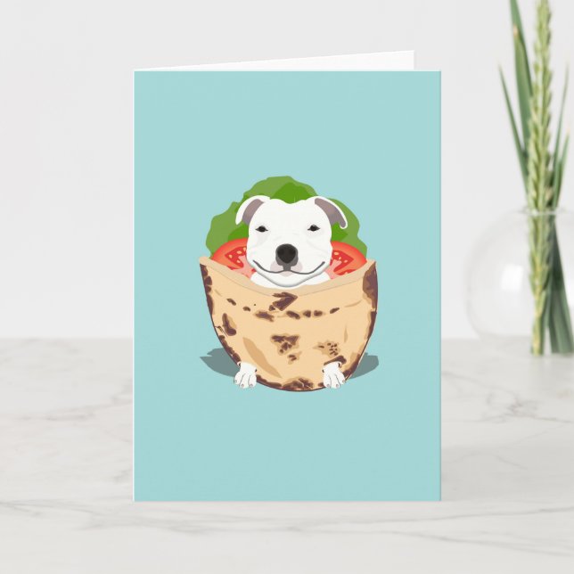 Pita Bull Birthday Card Kort (Framsida)