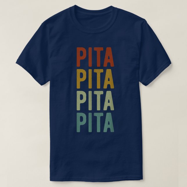 Pita City Guinea Retro  T Shirt (Design framsida)