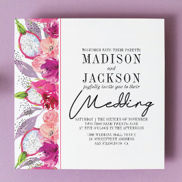 Pitaya bröllopsinbjudan inbjudningar