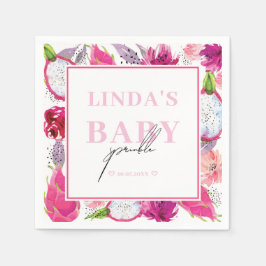 Pitaya Dragon Fruit Personlig Baby Sprinkle Pappersservett