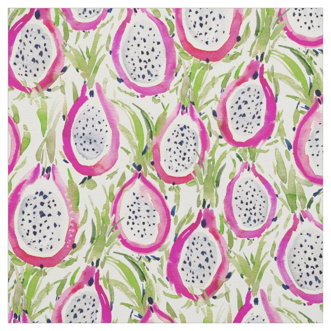 PITAYA FIYA Dragon Fruit Fabric Tyg (Provkarta)